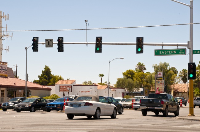 The intersection of Tropicana and Eastern avenues.